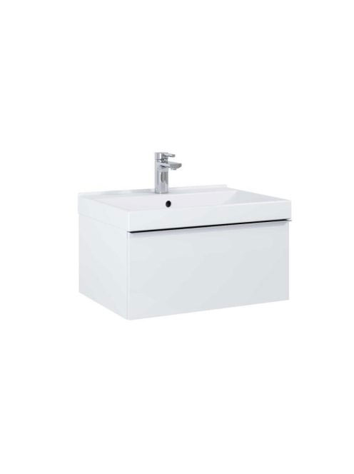 Arezzo design Monterey 60 alsószekrény szifonkivágással, 1 fiókkal, magasfényű fehér AR-167075