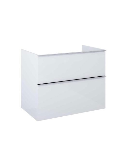 Arezzo design Monterey 80 alsószekrény szifonkivágás nélkül, 2 fiókkal, magasfényű fehér AR-167093