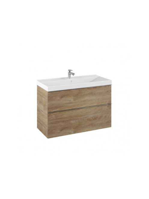 Arezzo design Monterey 100 alsószekrény 2 fiókkal és szifonkivágással, canela tölgy AR-167255