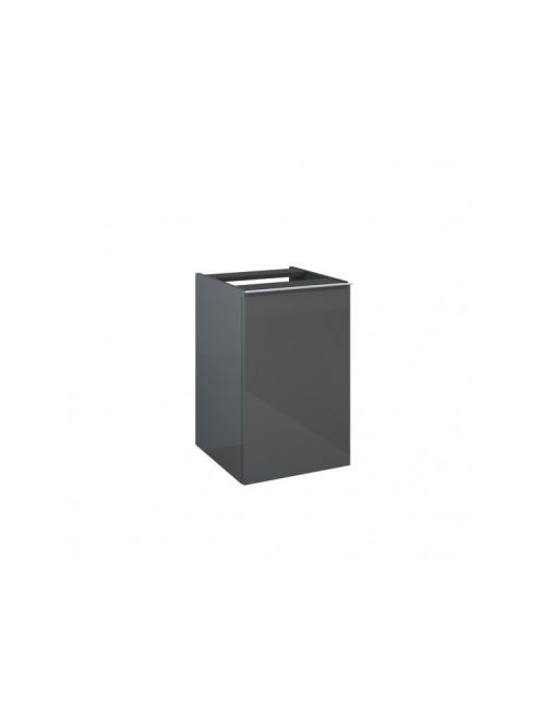 Arezzo design Monterey oldalszekrény szennyeskosárral 40 cm, magasfényű antracit AR-167310