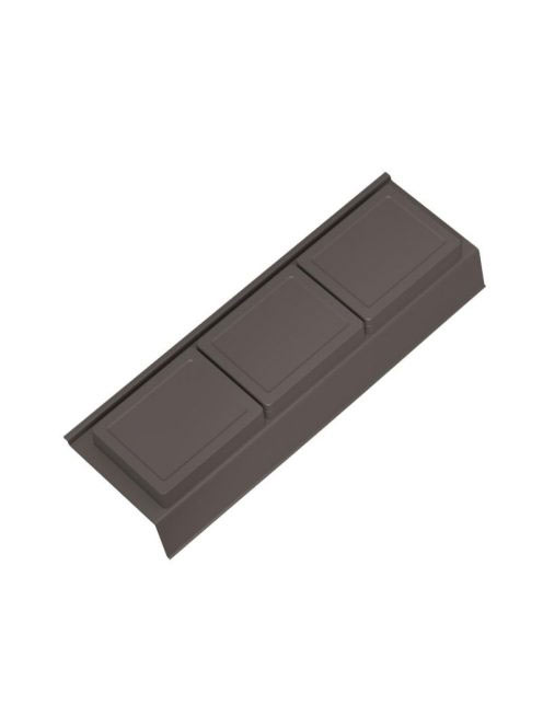 Arezzo design 4 elemes műanyag fiókrendező 12x37 cm, matt antracit AR-167349