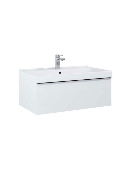 Arezzo design Monterey 80 alsószekrény szifonkivágással, 1 fiókkal, matt fehér AR-167594