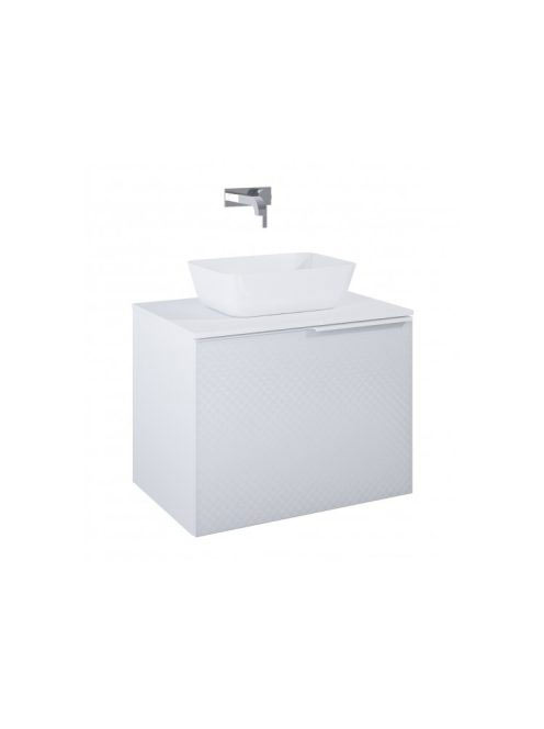Arezzo design Malibu matt fehér alsószekrény 1+1 fiók, 70 cm AR-168380