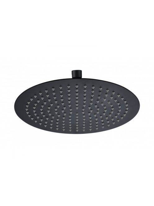 Arezzo design Slim Round kerek esőztető, matt fekete AR-3002MB