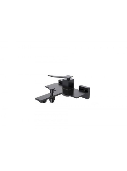 Arezzo design Rockfield szögletes kádtöltő csaptelep, fekete AR-9904BL