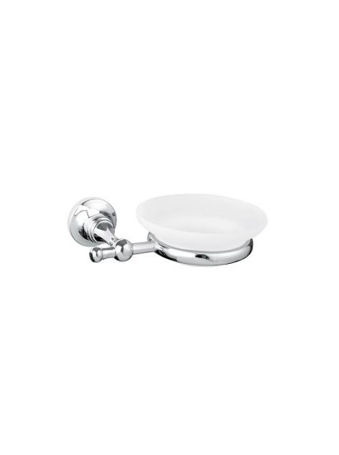 Bugnatese Tradicionális fali szappantartó porcelán betéttel, króm 25800CR