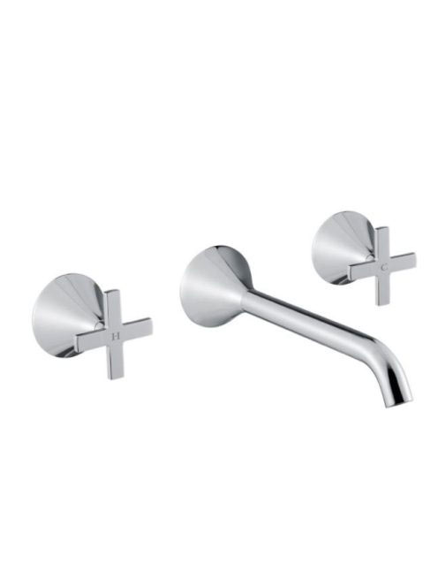 Bugnatese Orion fali mosdócsaptelep 21 cm-es kifolyóval, click-clack leeresztővel, matt fekete 5565SCNE
