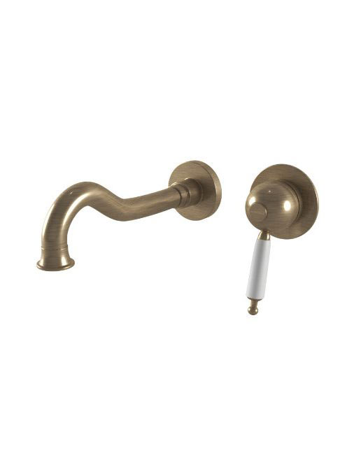 Bugnatese Oxford falsík alatti mosdócsaptelep 19 cm-es kifolyóval, Click-Clack leeresztővel, bronz 6345SCBR