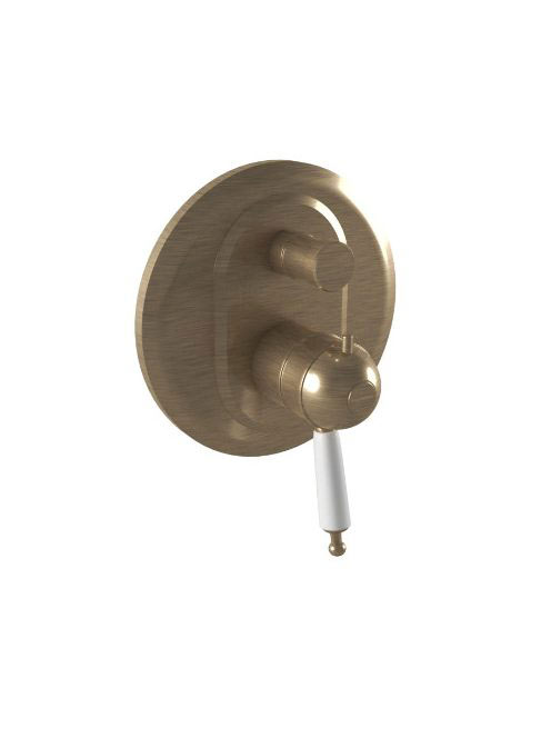 Bugnatese Oxford falsík alatti termosztátos zuhanycsaptelep, bronz 6378BR