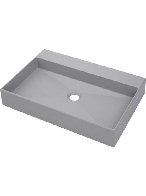 Deante Correo pultra ültethető gránit mosdó 60x40 cm, szürke metál CQR SU6S