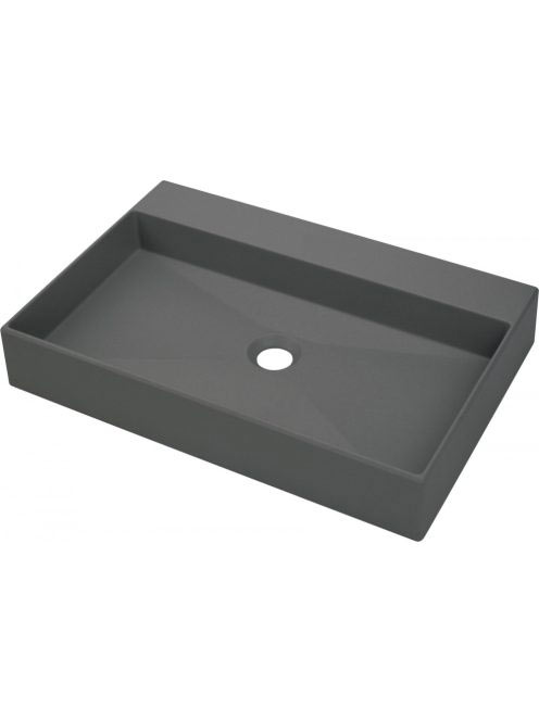 Deante Correo pultra ültethető gránit mosdó 60x40 cm, antracit metál CQR TU6S