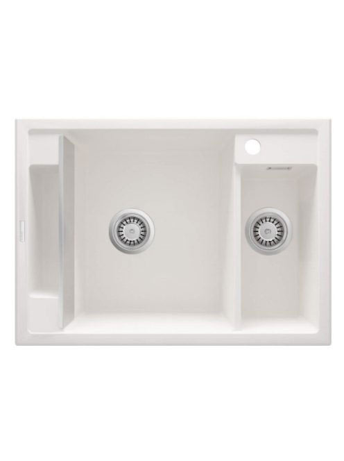 Deante Magnetic gránit mosogatótálca 69x50 cm, automatikus leeresztővel és szifonnal, alabástrom ZRM A503