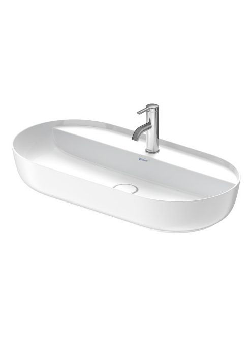 Duravit Luv ráültethető kerámia mosdó 80x40 cm, matt fehér/fehér 0380802600
