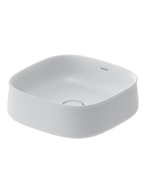 Duravit Zencha kerámia mosdótál 42x42 cm, WonderGliss bevonattal, matt fehér 23734232791