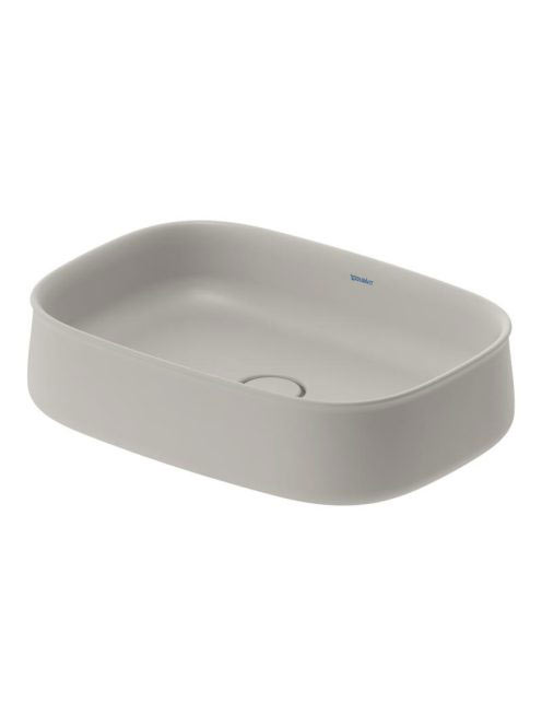 Duravit Zencha kerámia mosdótál 55x39 cm, matt szürke, WonderGliss bevonattal 23735567791