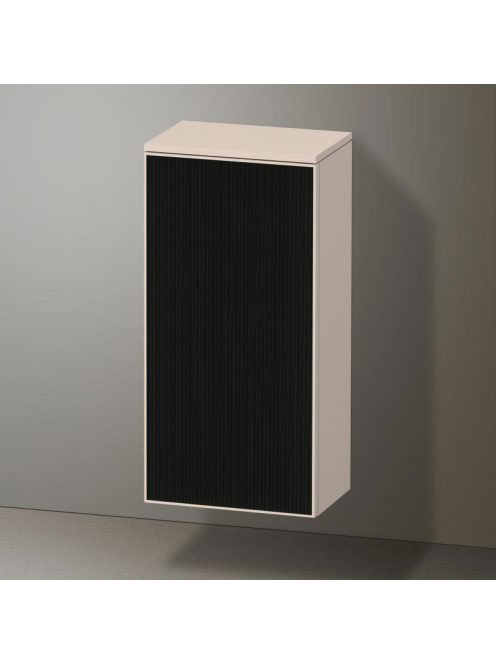 Duravit Zencha középmagas szekrény 81,9x40 cm, balos, texturált fekete/matt taupe ZE1350L63830000