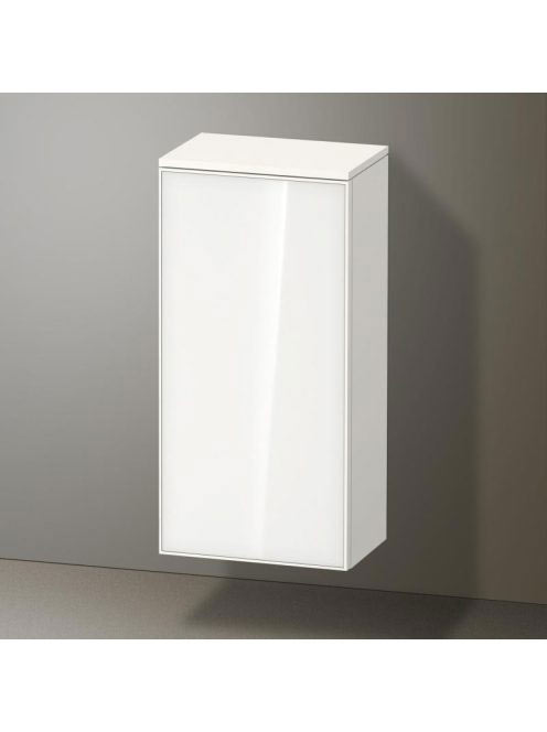 Duravit Zencha középmagas szekrény 81,9x40 cm, balos, fehér üveg/matt fehér ZE1350L64840000