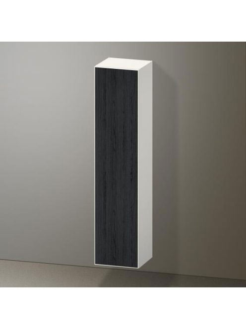 Duravit Zencha magas szekrény 176x40 cm, jobbos, fekete tölgy/matt fehér ZE1352R16840000