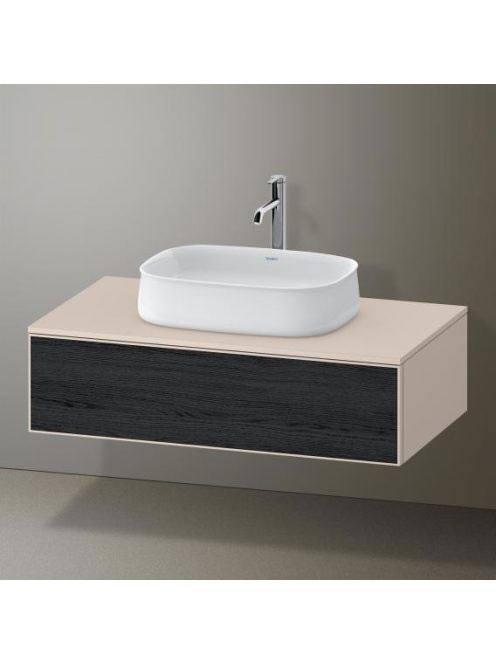 Duravit Zencha alsószekrény 100, fiókrendező nélkül, fekete tölgy/matt taupe ZE4811016830000