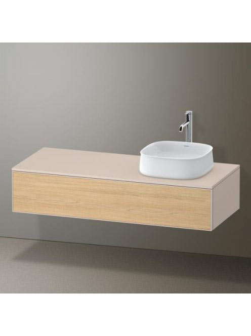 Duravit Zencha jobbos alsószekrény 130, dió fiókrendezővel, natúr tölgy/matt taupe ZE4812R30830E00