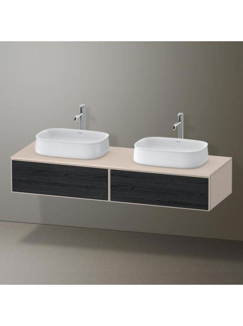 Duravit Zencha fiókos alsószekrény 160, fiókrendező nélkül, fekete tölgy/matt taupe ZE4815B16830000