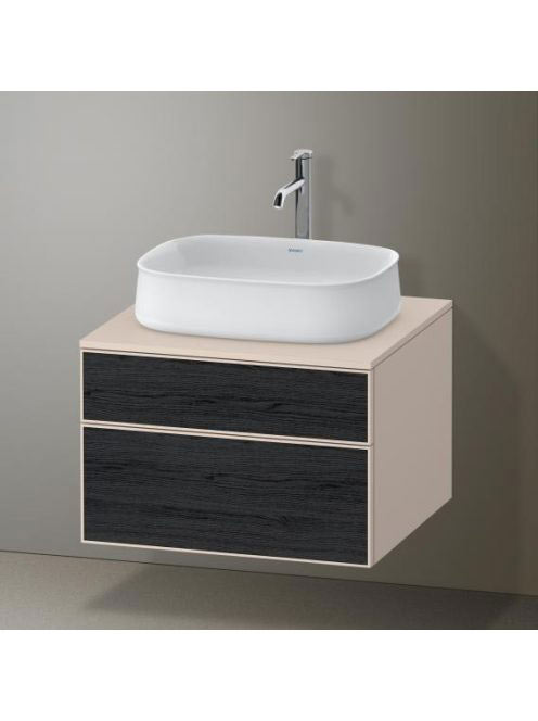 Duravit Zencha alsószekrény 65, dió fiókrendezővel, fekete tölgy/matt taupe ZE4820016830E00