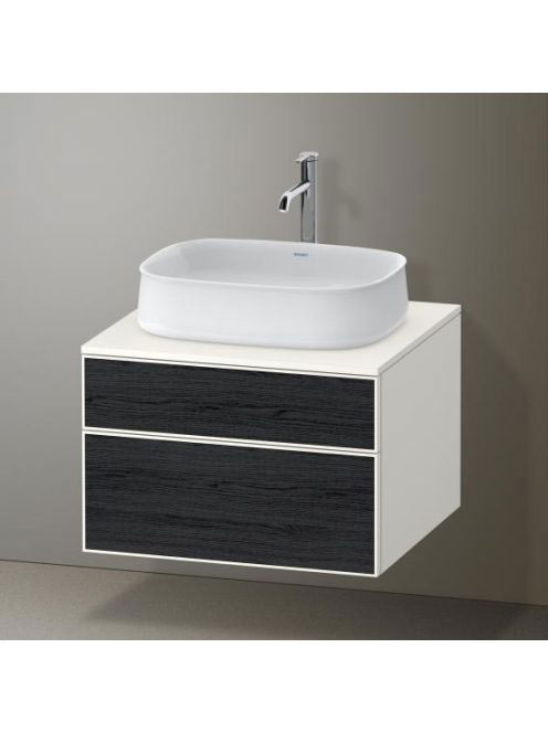 Duravit Zencha alsószekrény 65, dió fiókrendezővel, fekete tölgy/matt fehér ZE4820016840E00