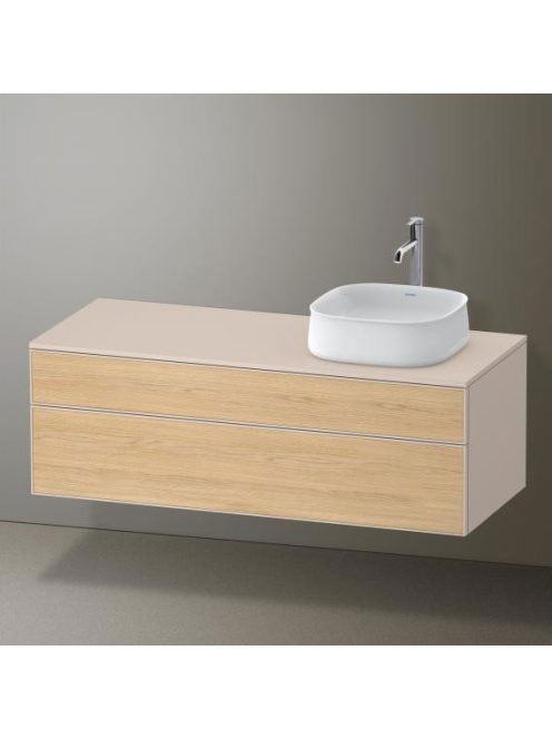 Duravit Zencha jobbos alsószekrény 130, tölgy fiókrendezővel, natúr tölgy/matt taupe ZE4822R30830I00