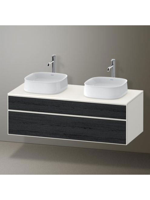 Duravit Zencha alsószekrény 130, tölgy fiókrendezővel, fekete tölgy/matt fehér ZE4823B16840I00