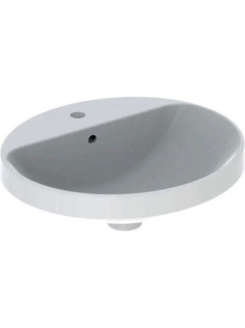 Geberit VariForm beépíthető mosdó 50 cm, ovális, csaplyuk-pe