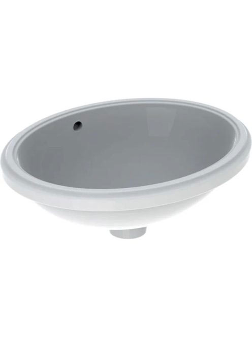 Geberit VariForm alulról beépíthető ovális mosdó 48 cm, túlf