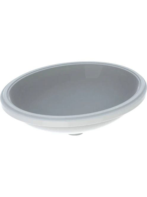 Geberit VariForm alulról beépíthető ovális mosdó 56 cm, túlf