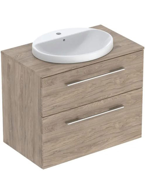 Geberit Selnova Square Set mosdószekrény mosdóval 79x70 cm,