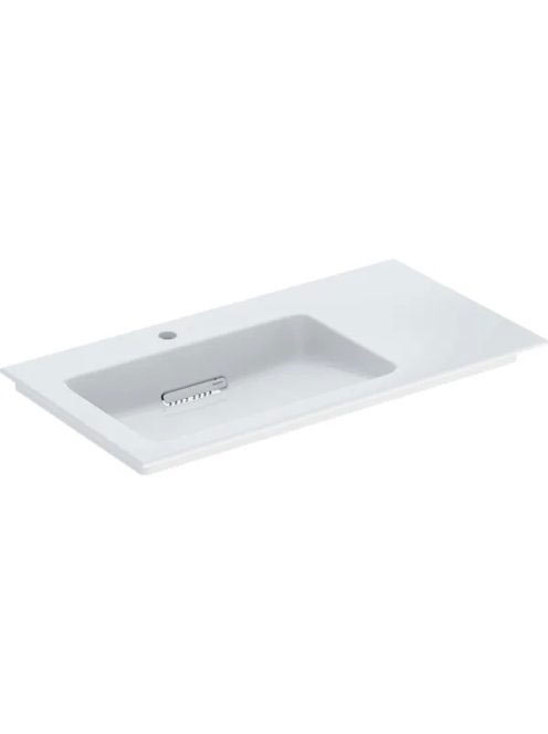 Geberit ONE balos mosdó hátsó lefolyóval 90x48 cm, KeraTect,