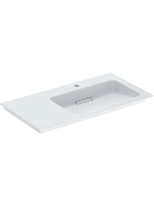Geberit ONE jobbos mosdó hátsó lefolyóval 90x48cm, KeraTect,