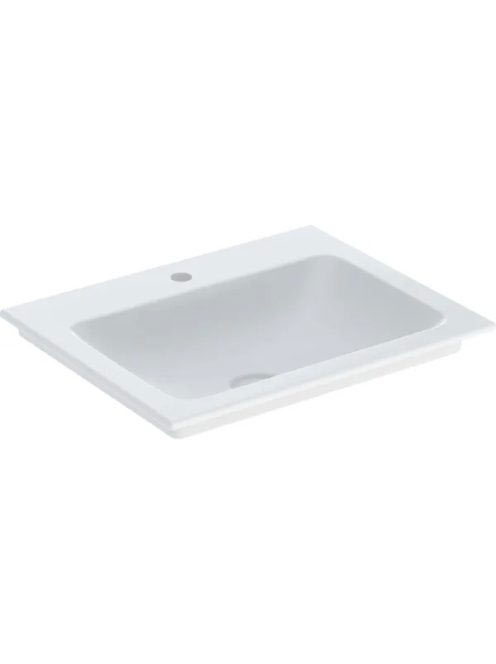 Geberit One beépíthető mosdó 60x48 cm csaplyukkal, túlfolyó