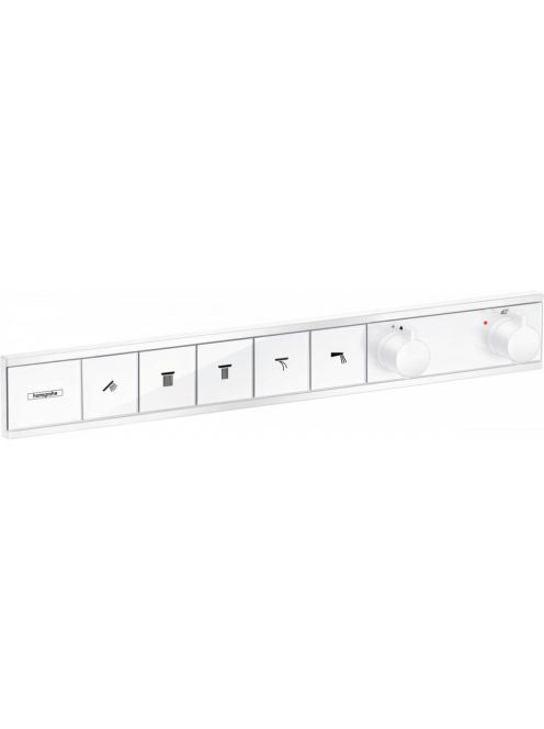 Hansgrohe RainSelect 5 funkciós termosztát falsík alatti telepítéshez, matt fehér 15384700