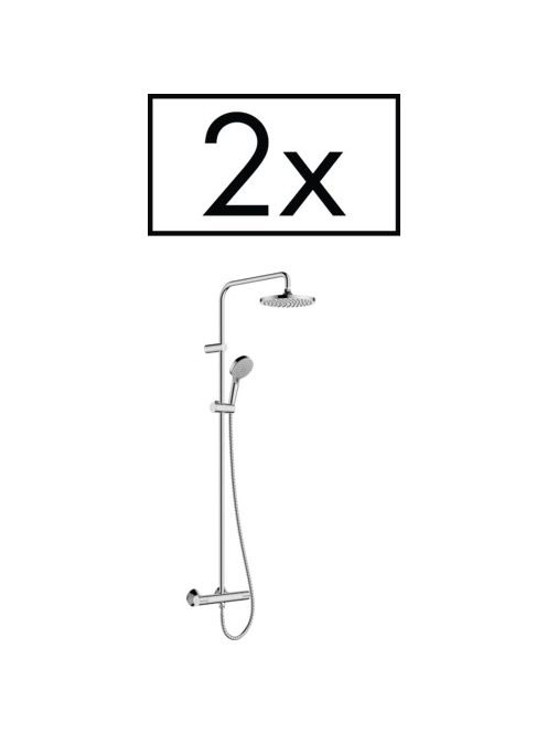 Hansgrohe Vernis Blend Zuhanyrendszer 200, 1 jet, termosztáttal, projekt csomag (2 db) króm 26285000