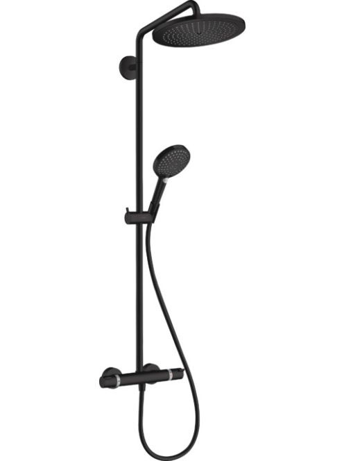 Hansgrohe Croma Select S zuhanyrendszer, termosztátos, kézizuhannyal, EcoSmart, matt fekete 26891670