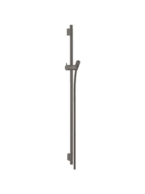 Hansgrohe Unica szálcsiszolt fekete/króm zuhanyrúd S Puro 90cm-es zuhanycsővel 28631340