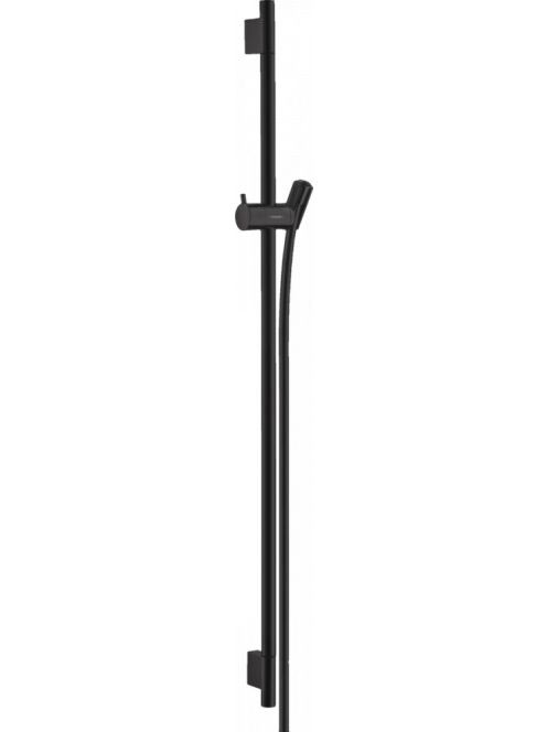 Hansgrohe Unica matt fekete zuhanyrúd S Puro 90cm-es zuhanycsővel 28631670