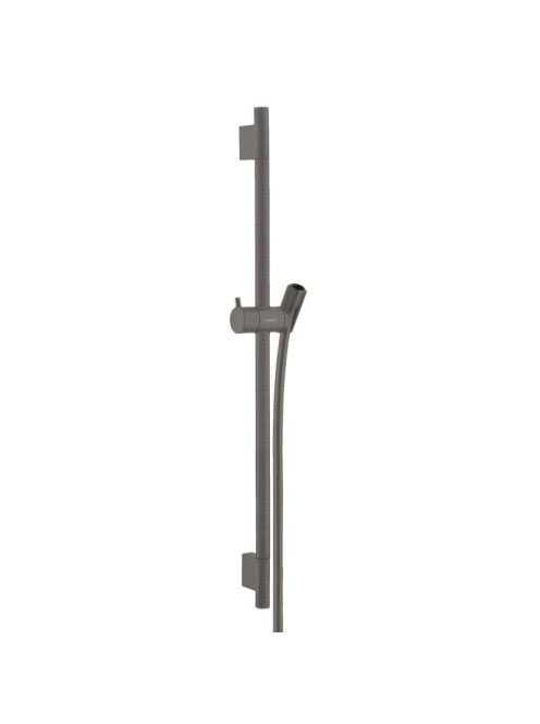 Hansgrohe Unica zuhanyrúd S Puro 65 cm, zuhanycsővel, szálcsiszolt fekete króm 28632340