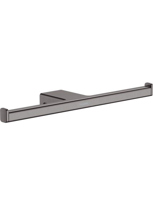 Hansgrohe AddStoris WC papír tartó, dupla szálcsiszolt fekete króm 41748340