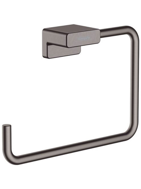 Hansgrohe AddStoris Kéztörlő tartó, gyűrű alakú szálcsiszolt fekete króm 41754340