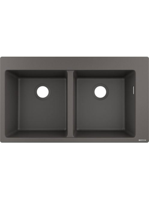 Hansgrohe S51 Beépíthető SilicaTec dupla mosogató 370 kőszürke 43316290