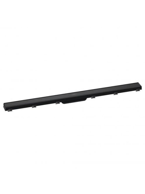 Hansgrohe RainDrain Match Zuhanylefolyó 100 cm, állítható magasságú kerettel, fekete 56041610