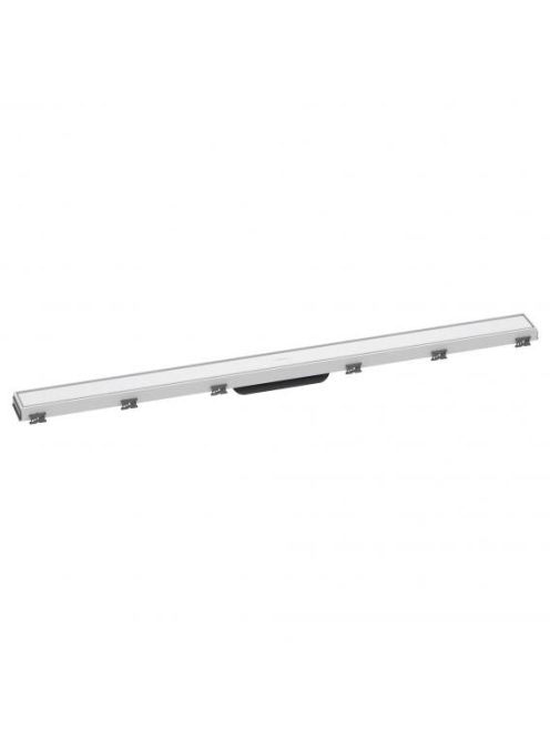 Hansgrohe RainDrain Match Zuhanylefolyó 100 cm, állítható magasságú kerettel, matt fehér 56041700