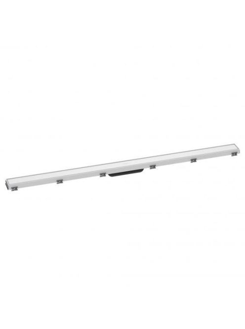 Hansgrohe RainDrain Match Zuhanylefolyó 120 cm, állítható magasságú kerettel, matt fehér 56042700