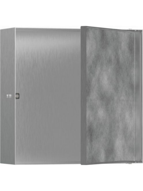Hansgrohe XtraStoris Rock Falfülke cserélhető ajtóval, 30 x 30 x 10 cm rozsdamentes acél hatású 56085800