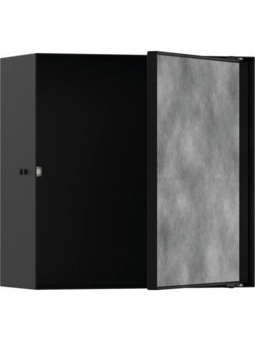 Hansgrohe XtraStoris Rock Falfülke cserélhető ajtóval, 30 x 30 x 14 cm matt fekete 56091670